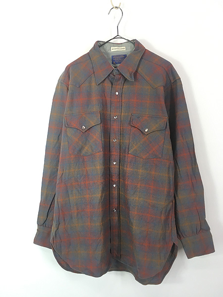 古着 70s USA製 Pendleton 「High Grade Western Wear」 オンブレ