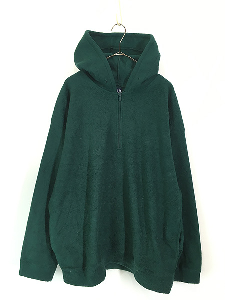 古着 90s GAP ハーフジップ プルオーバー フーデッド フリース
