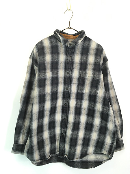 古着 00s St John's Bay オンブレ シャドー チェック ヘビー コットン