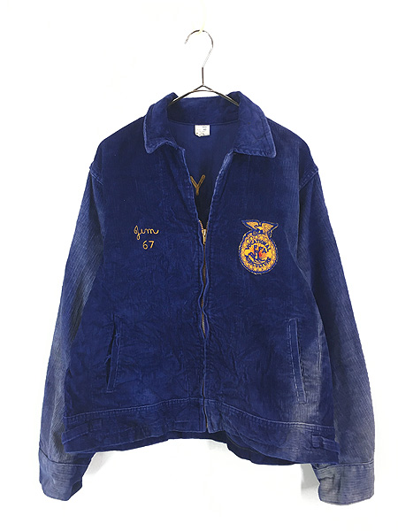 古着 60s 「NEW YORK」 豪華 チェーン フェード 太畝 コーデュロイ FFA