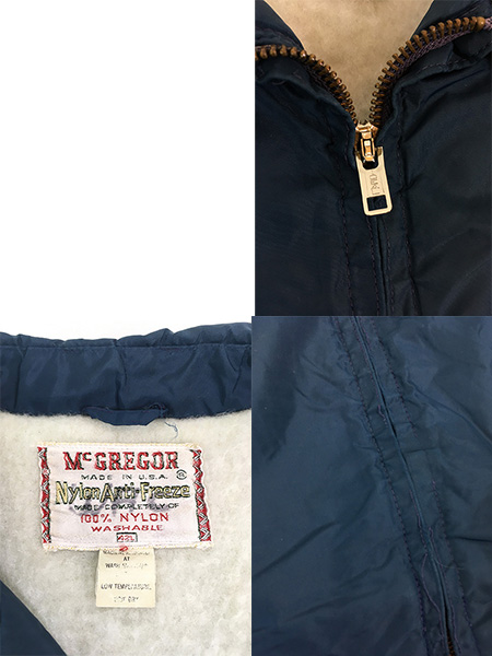 古着 60s USA製 McGREGOR 「Nylon Anti-Freeze」 防寒 ナイロン アンチ