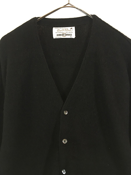 古着 70s USA製 Arnold Palmer Robert Bruce ブラック ソリッド