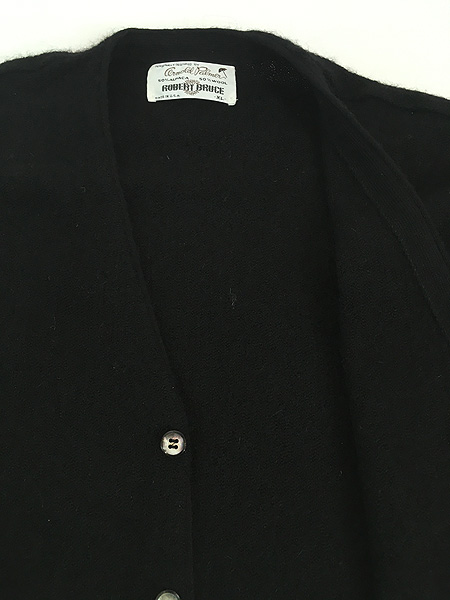 古着 70s USA製 Arnold Palmer Robert Bruce ブラック ソリッド