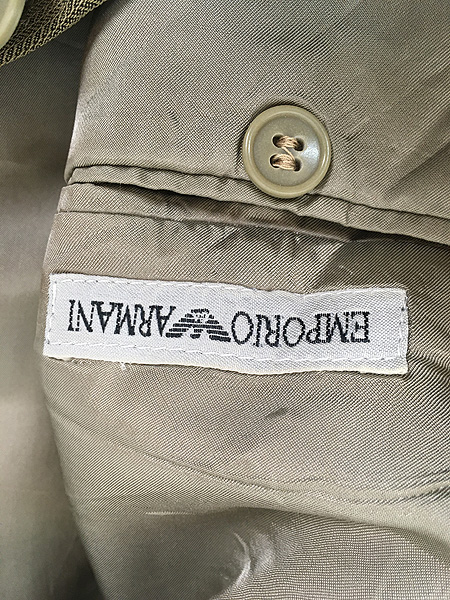 古着 90s Italy製 EMPORIO ARMANI 上質 レーヨン ウール テーラード