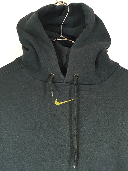 古着 90s USA製 NIKE センター スウォッシュ ロゴ 刺しゅう スウェット