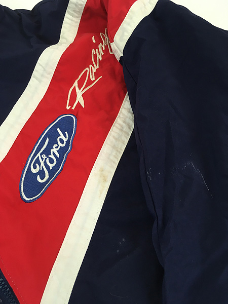 古着 90s USA製 Ford Racing フォード レーシング パデット ナイロン
