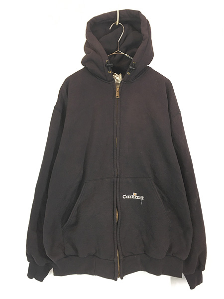 古着 90s Carhartt 裏地 メッシュ ワンポイント 刺しゅう スウェット