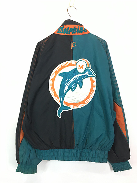 古着 90s NFL Miami Dolphins ドルフィンズ ナイロン ジャケット M