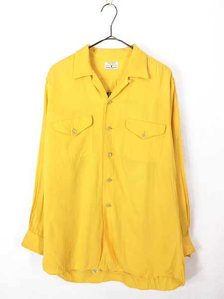 古着 50s USA製 Service Bowling Shirt 豪華 フリーメイソン シュ