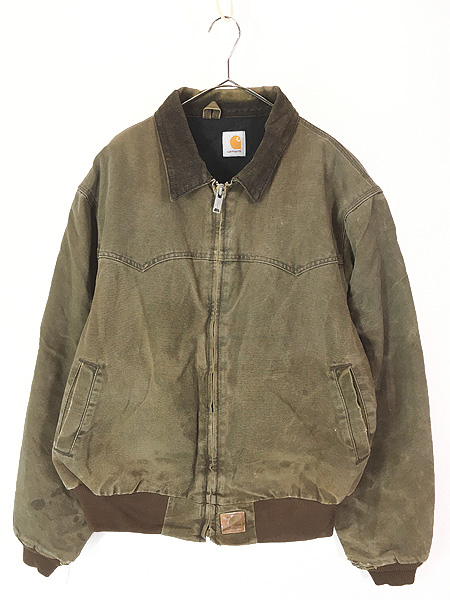 古着 Carhartt ウエスタン ヨーク チョコレート ダック サンタフェ