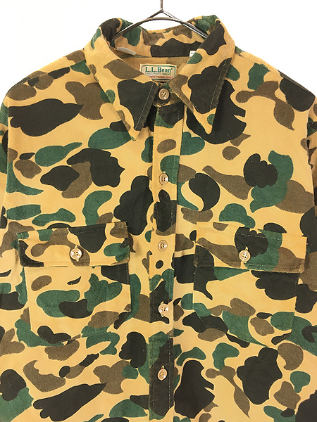 古着 80s USA製 LL Bean 「Chamois Cloth」 ダックハンター カモ 迷彩
