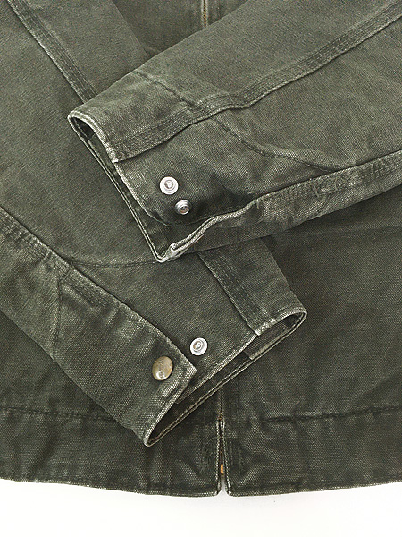 古着 00s Carhartt チェック ブランケット ライナー MOS モスグリーン