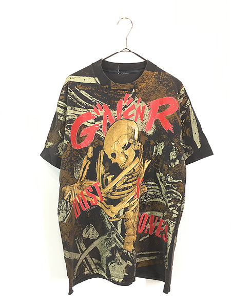 古着 90s GUNS N' ROSES 「Dust N' Bones」 豪華 スカル ボーン オール