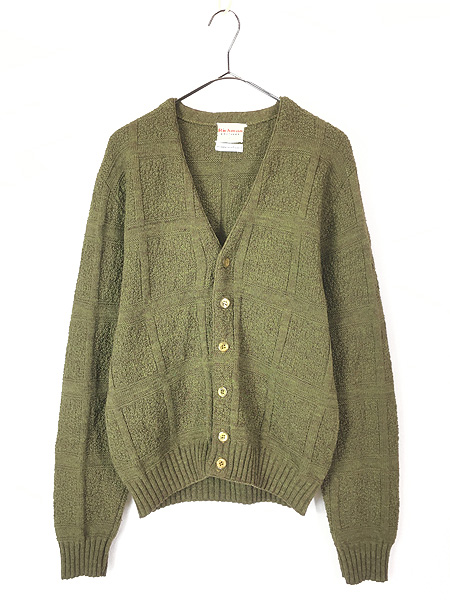 古着 60s Richman Brothers ポッポコーン&チェック編み ローゲージ