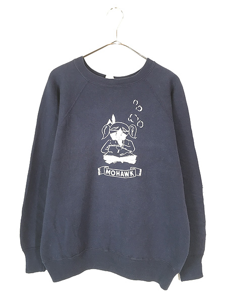 古着 60s Champion 「MOHAWK」 インディアン 民族 両面 フロッキー