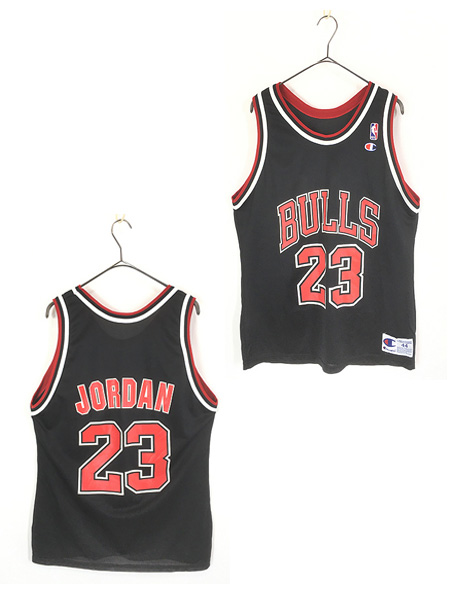 古着 90s USA製 Champion NBA Chicago BULLS ブルズ No23 「JORDAN