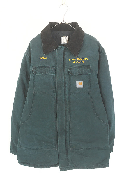 古着 80s USA製 Carhartt HTG ハンターグリーン ダック パデット