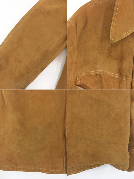 古着 70s USA製 McGREGOR 本革 ヌバック スエード レザー シャツ