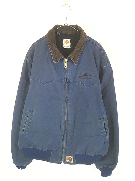 古着 90s Carhartt ウエスタン ヨーク BLU ブルー ダック サンタフェ