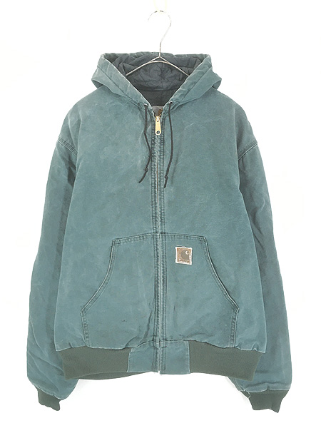 古着 80s USA製 Carhartt ハンターグリーン ダック パデット