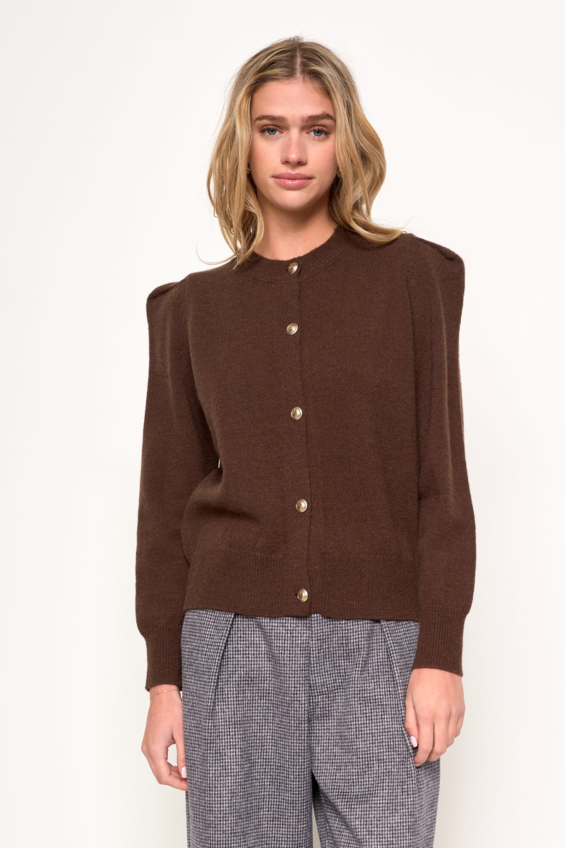 JULIET CARDIGAN - S1574A -BRW – dRA