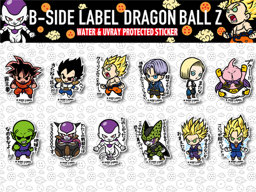 B-SIDE LABELから「ドラゴンボールZ」のステッカーが登場！]｜ 【公式