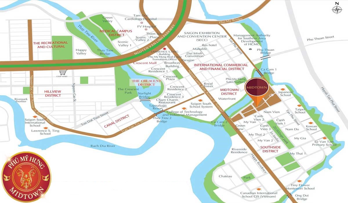 ホーチミン日本人学校のすぐ横で通学に便利！MIDTOWN（ミッドタウン