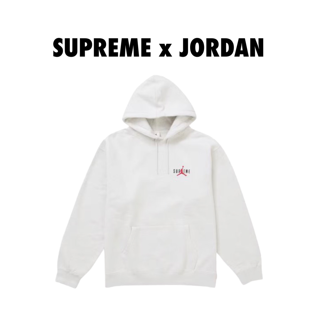 Supreme Jordan Hooded Sweatshirt (FW24) Grey – Drexlers