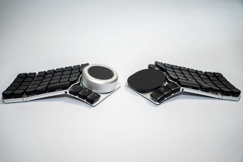 モジュール交換式の分割キーボード「Naya Create」日本語配列モデルが