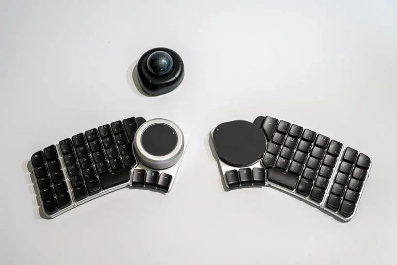 モジュール交換式の分割キーボード「Naya Create」日本語配列モデルが