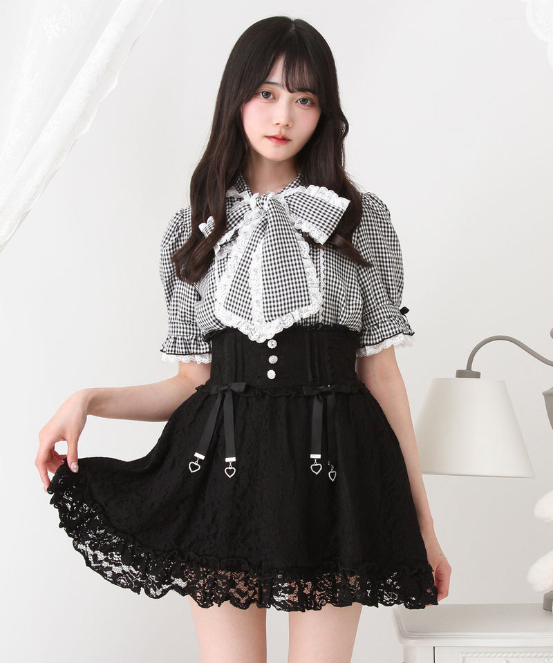 選べる丈レースフリルリボンスカート – レディースファッション通販の