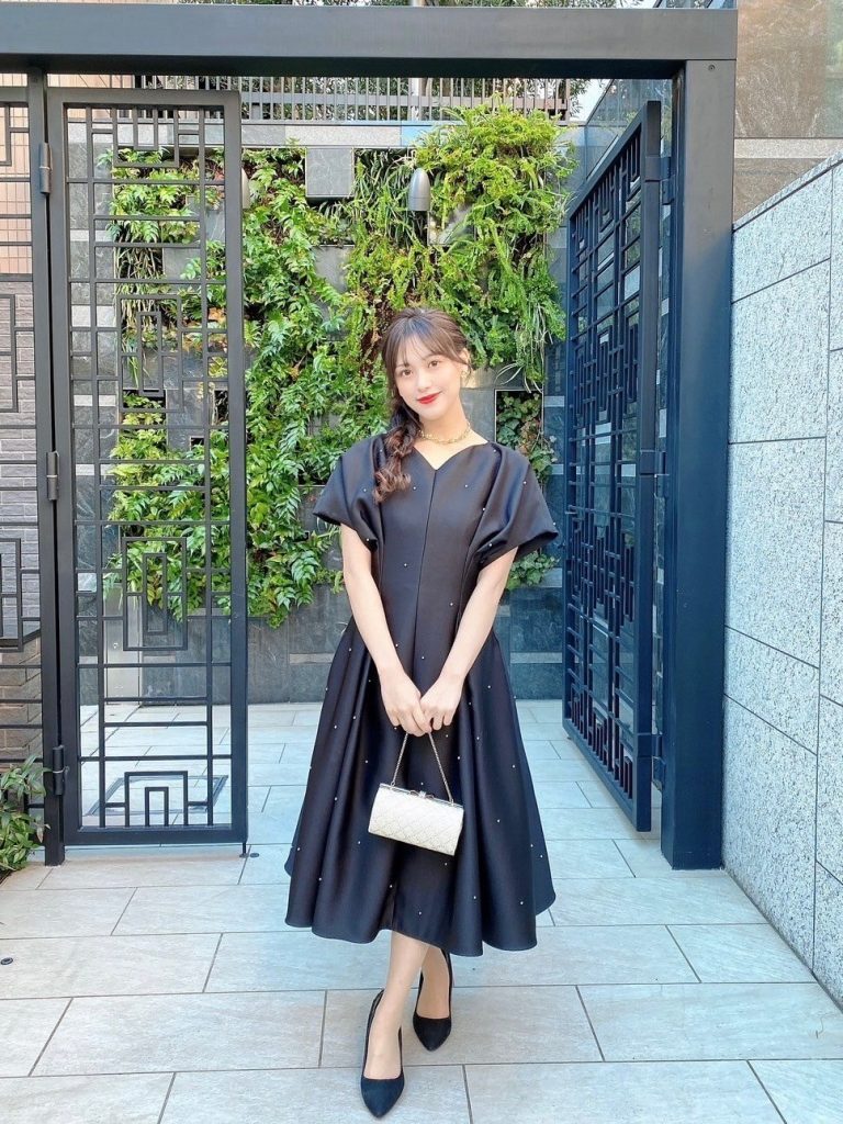 CELFORD セルフォード ブラックパールドットドレス | 結婚式