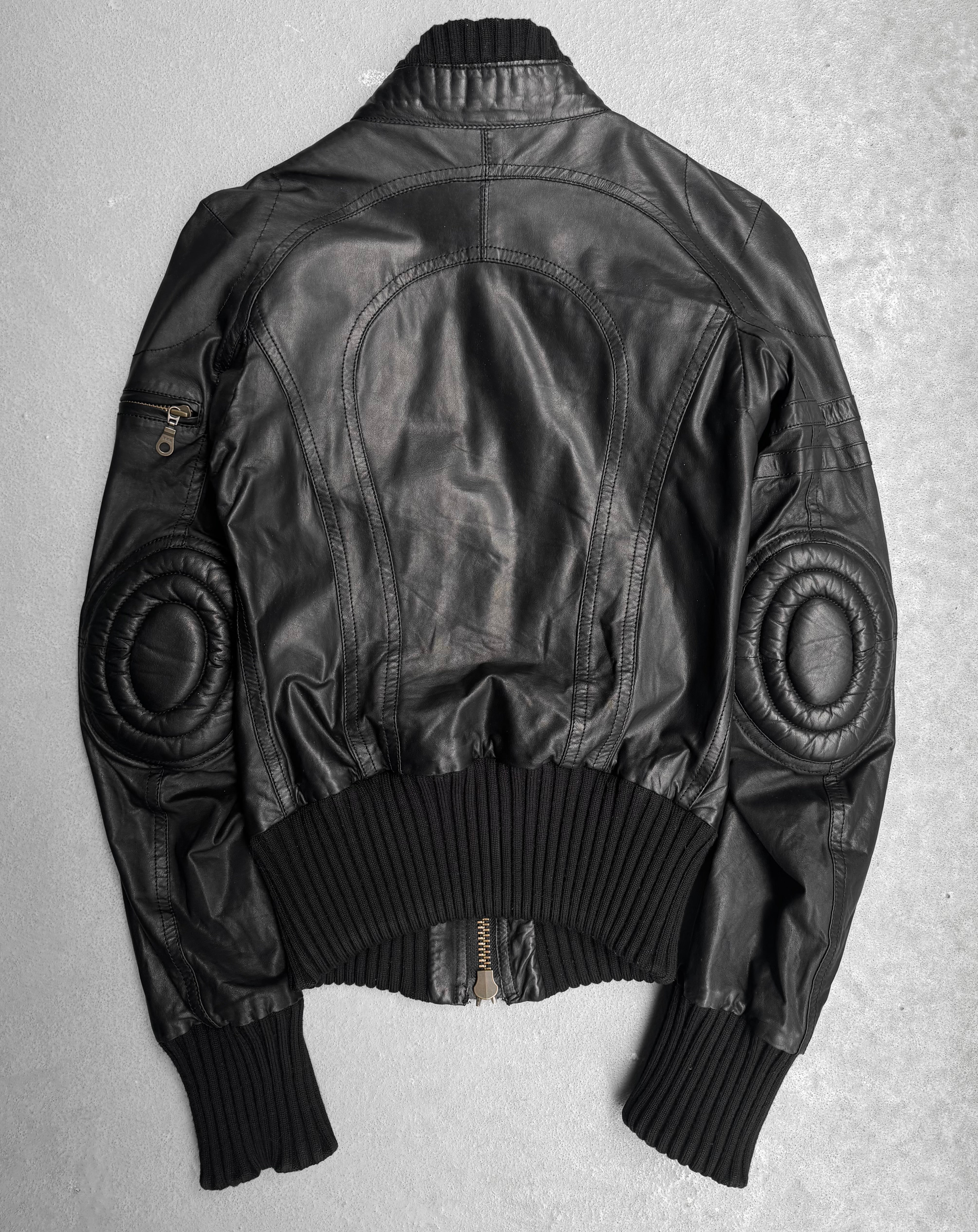 L.G.B. Early 00s Padded Cow Leather Rider Jacket – DRIEW