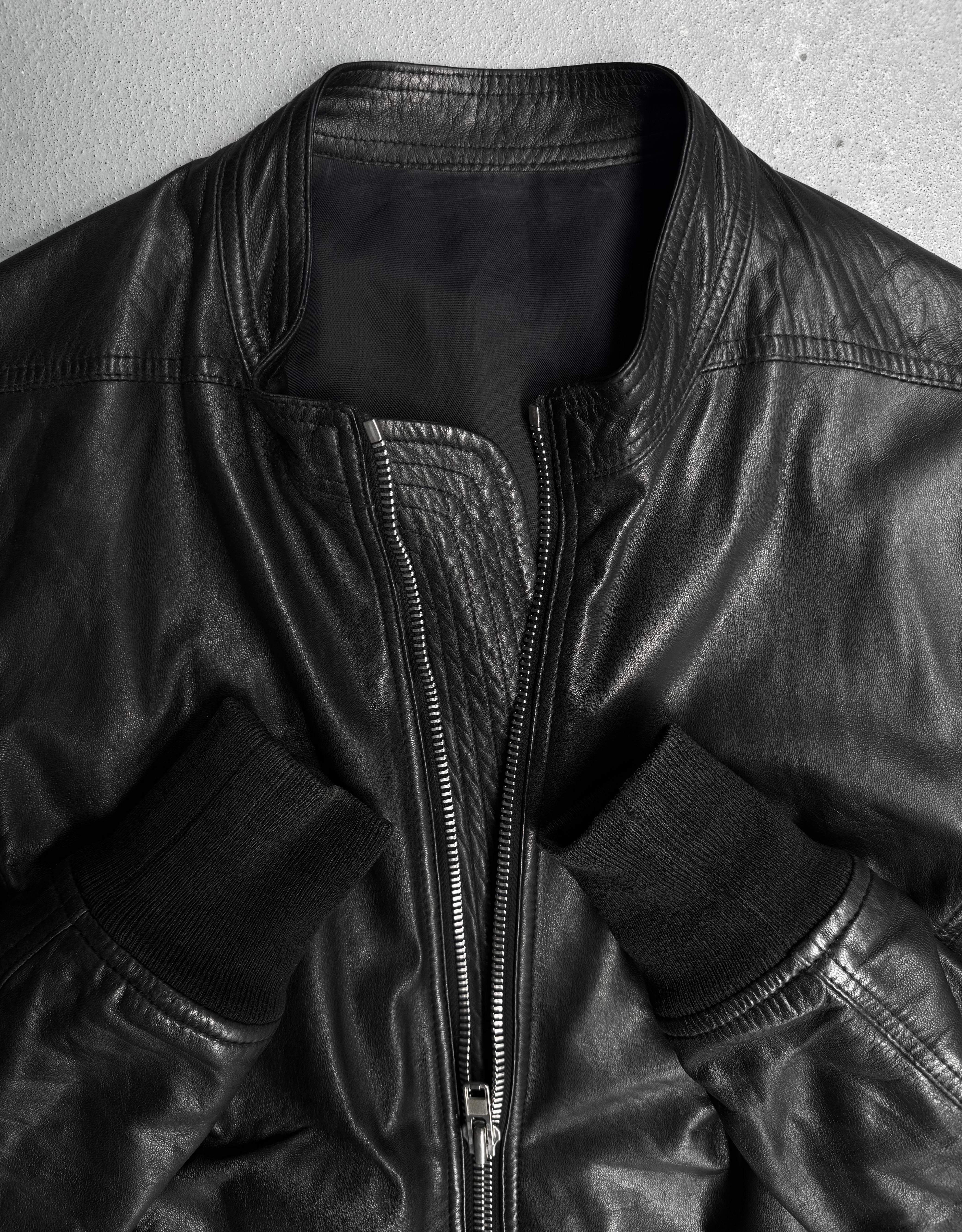 Rick Owens SS15 “FAUN” Calfskin Leather Sternberg Rider Jacket – DRIEW