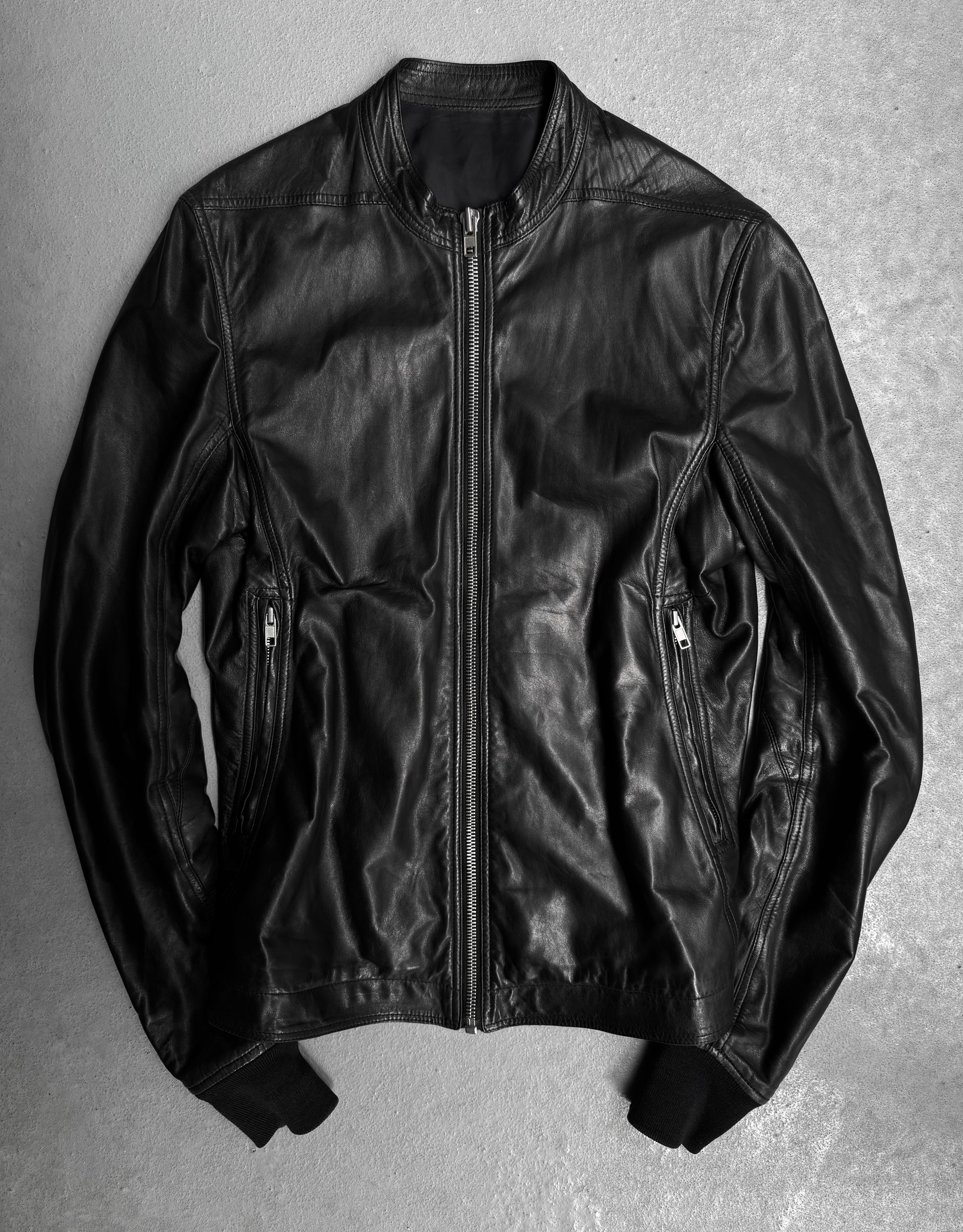 Rick Owens SS15 “FAUN” Calfskin Leather Sternberg Rider Jacket – DRIEW