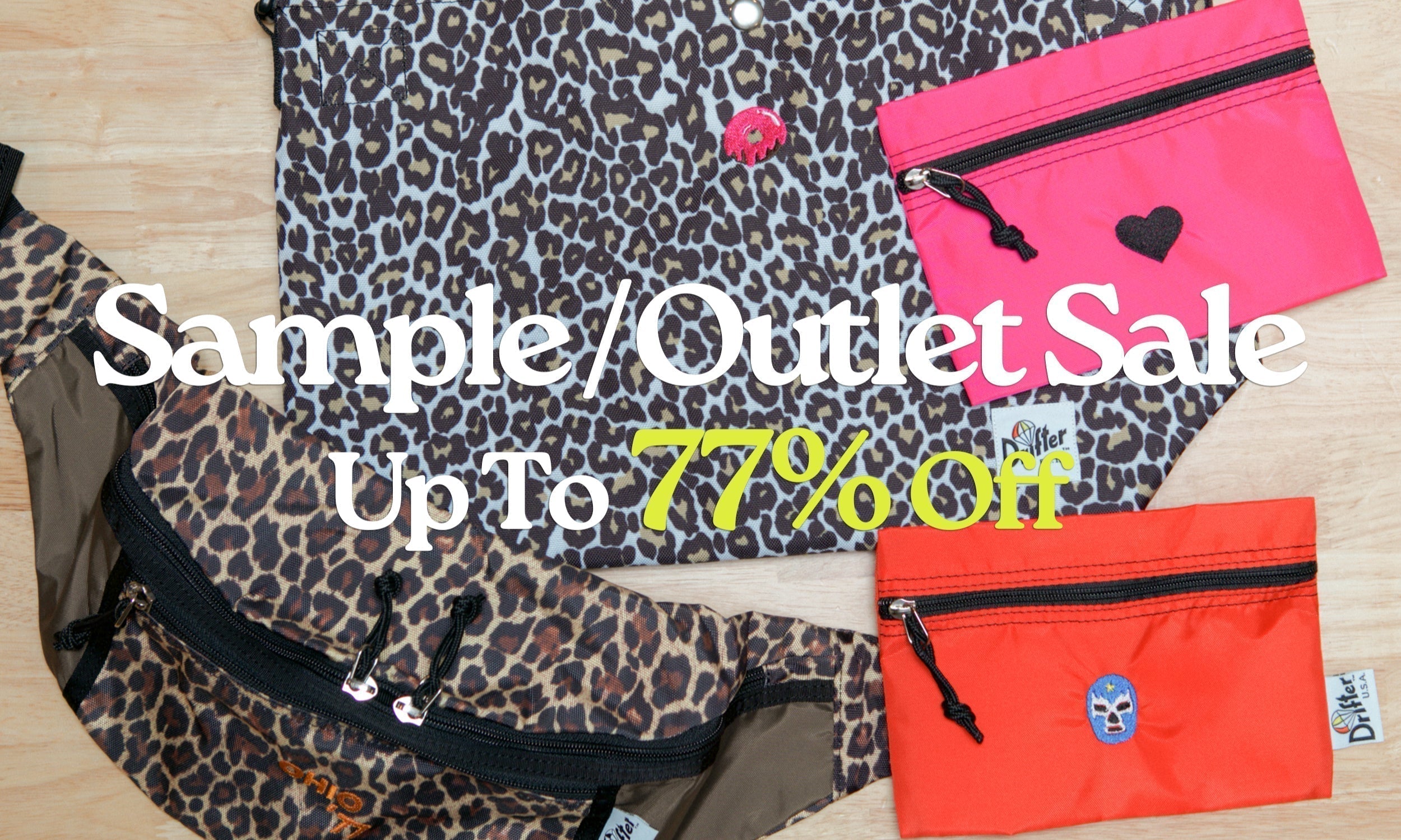 Drifter公式刺繍サンプル / B品セール『Sample / Outlet Sale』追加