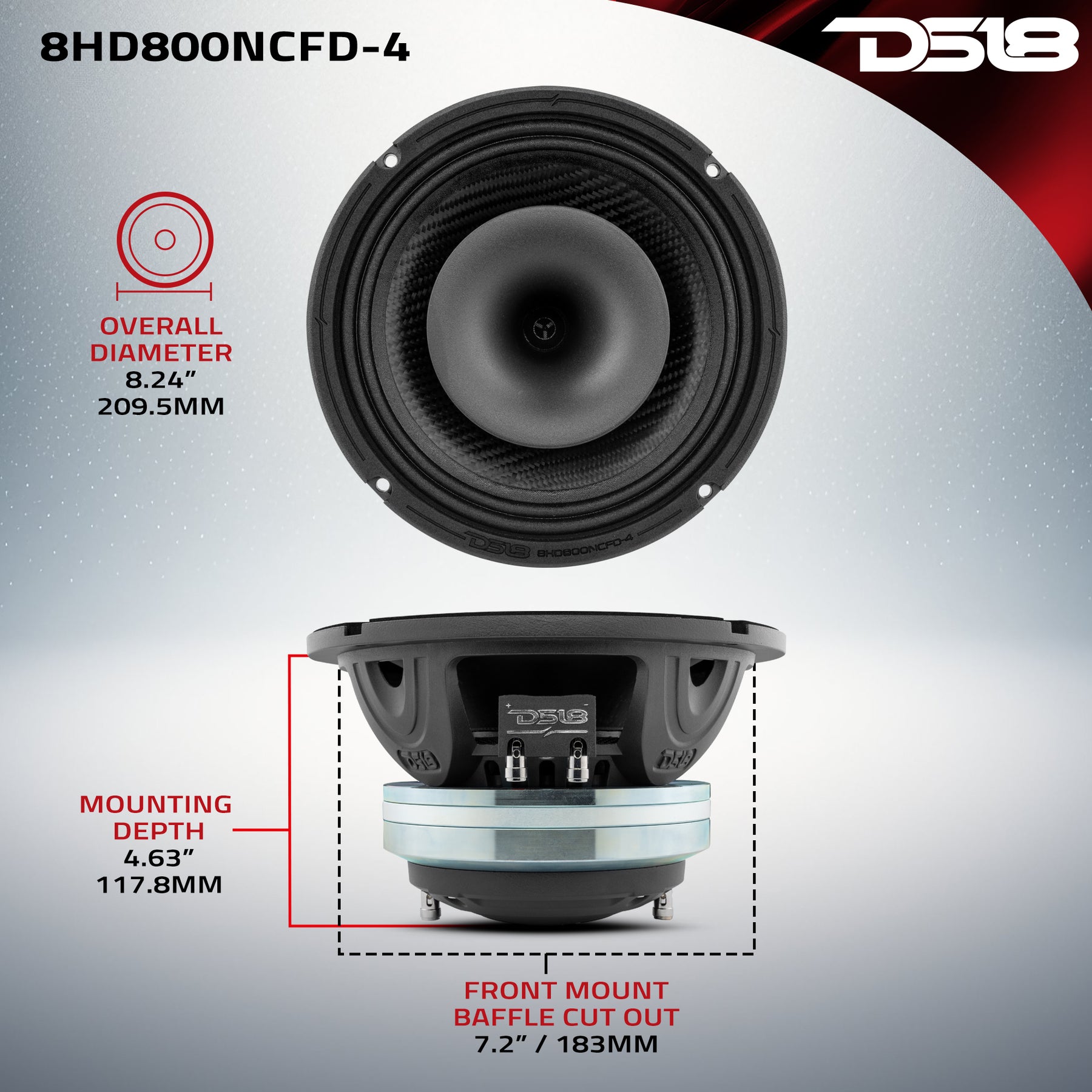 DS18 8HD800NCFD-4 8
