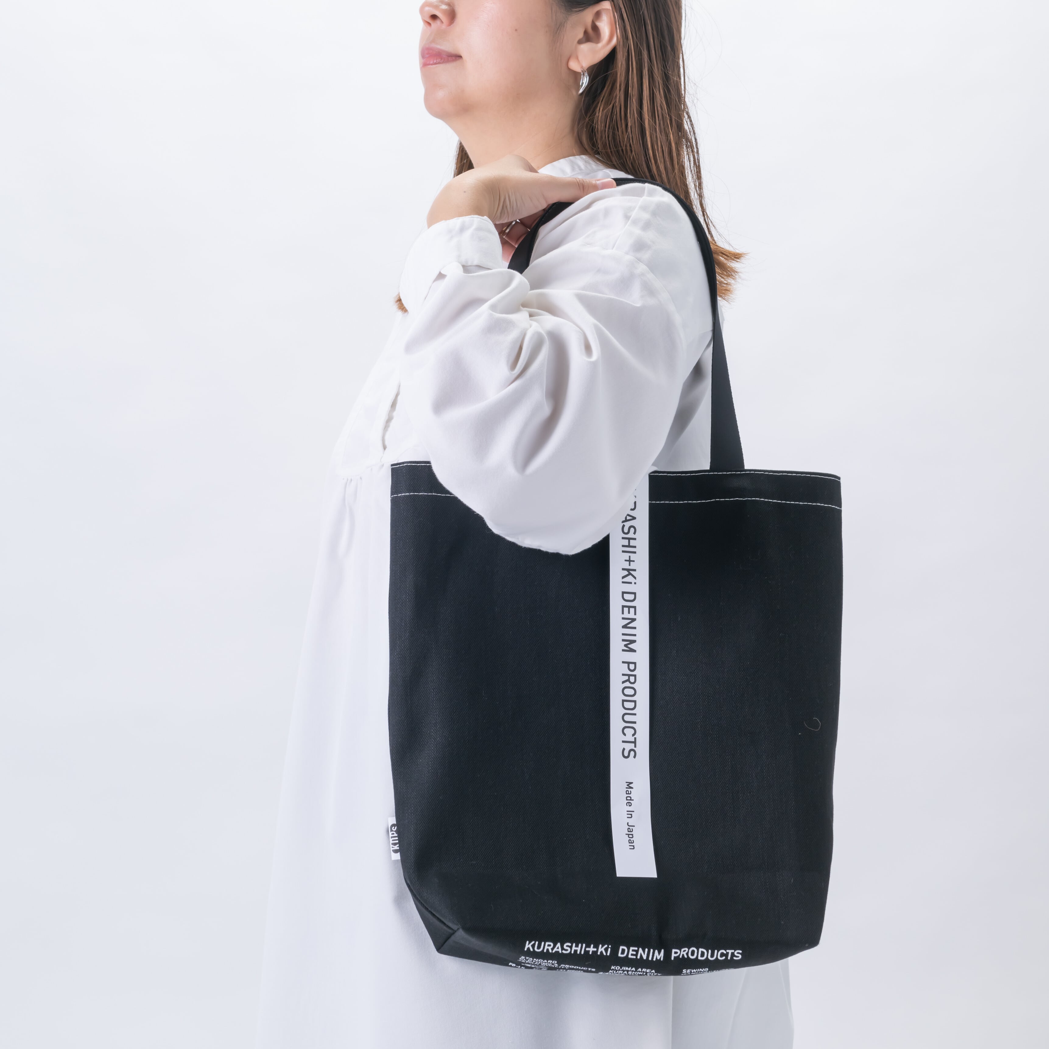 KURASHI+Ki BAG A4 BK（トート・ブラック）(ブラック): せとうちエリア