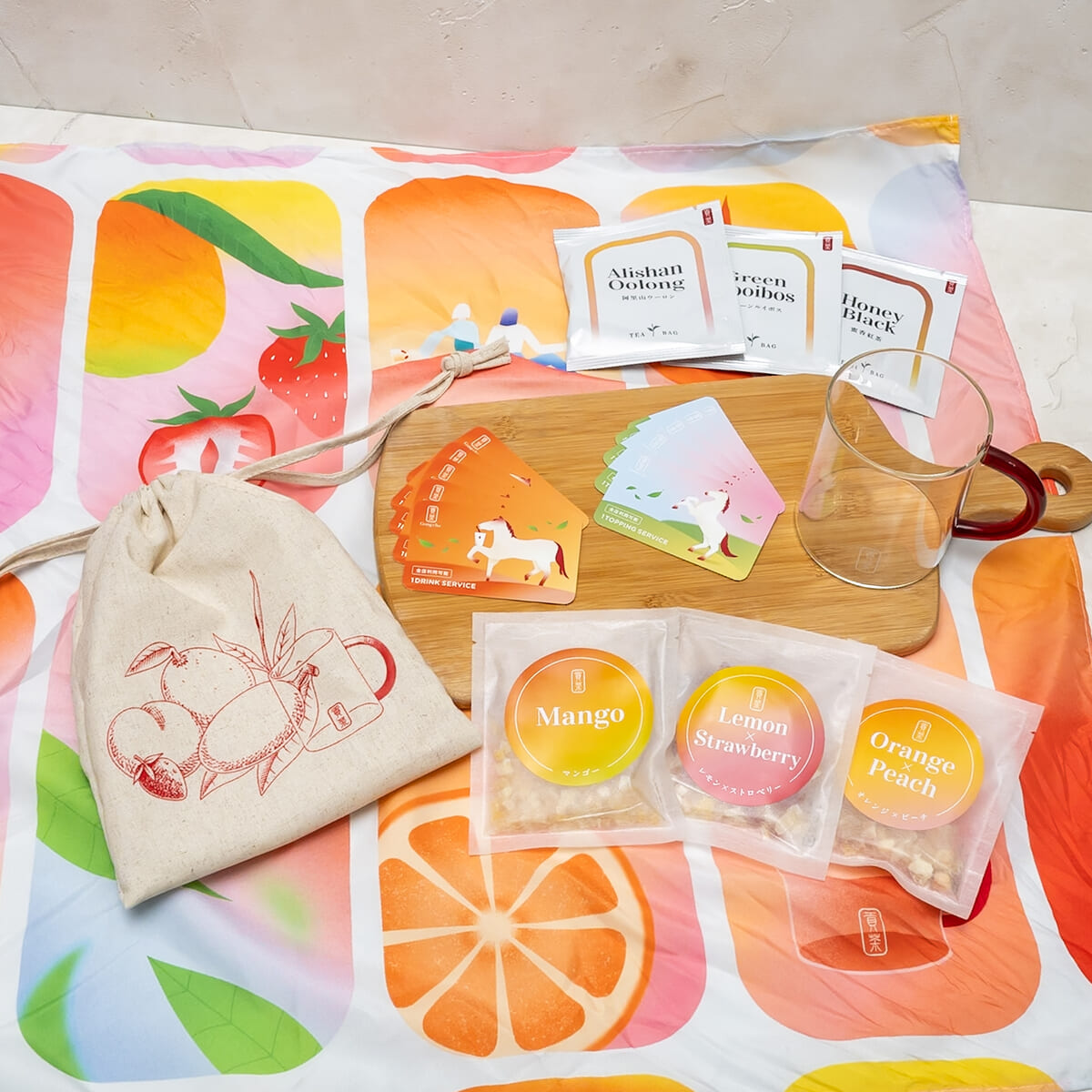 フルーツ×お茶”がテーマのカラフル福袋！ゴンチャ「HAPPINESS BAG 2026」