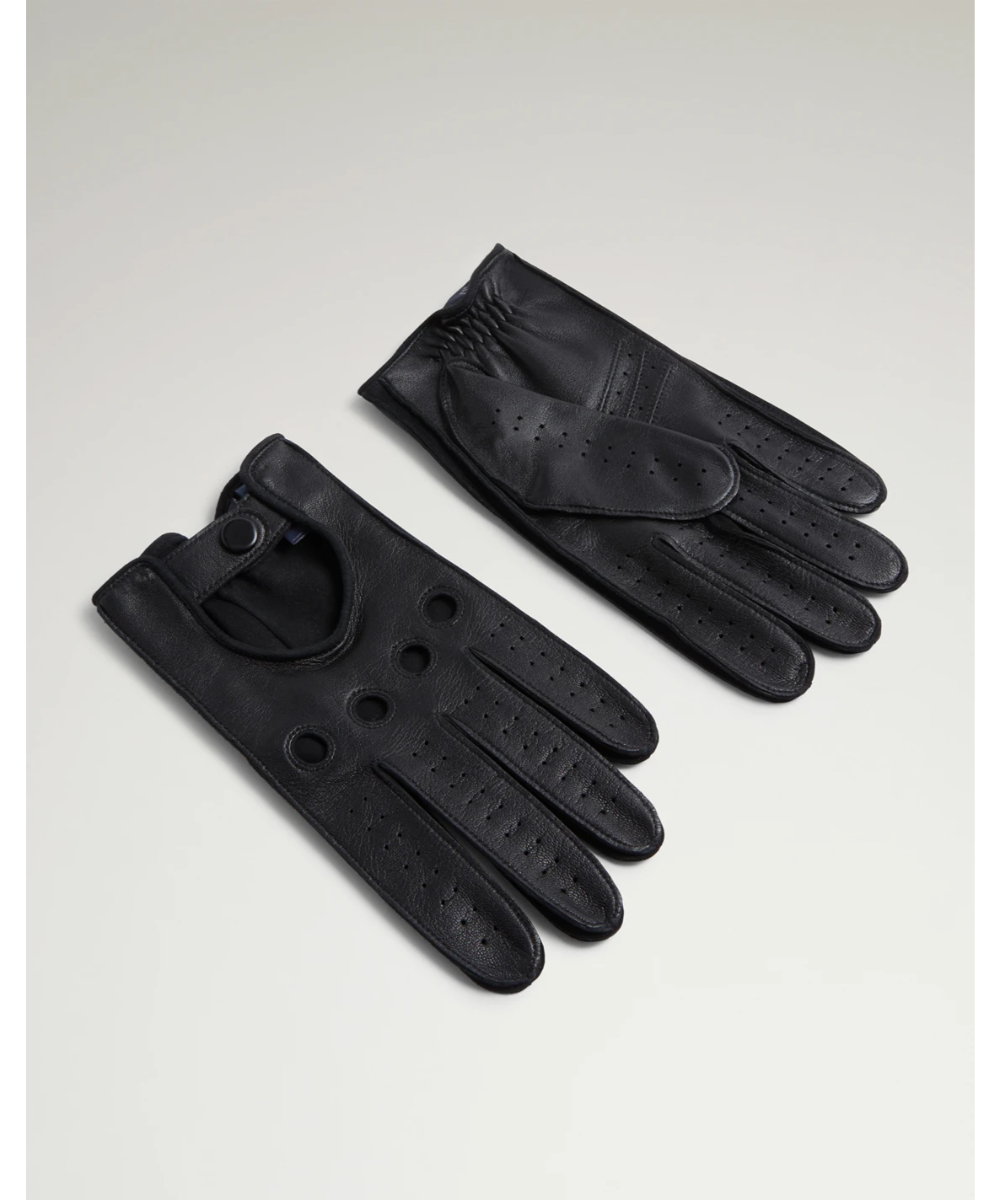 dunhill/ダンヒル通販 | ブラックレザー ドライビンググローブ【送料
