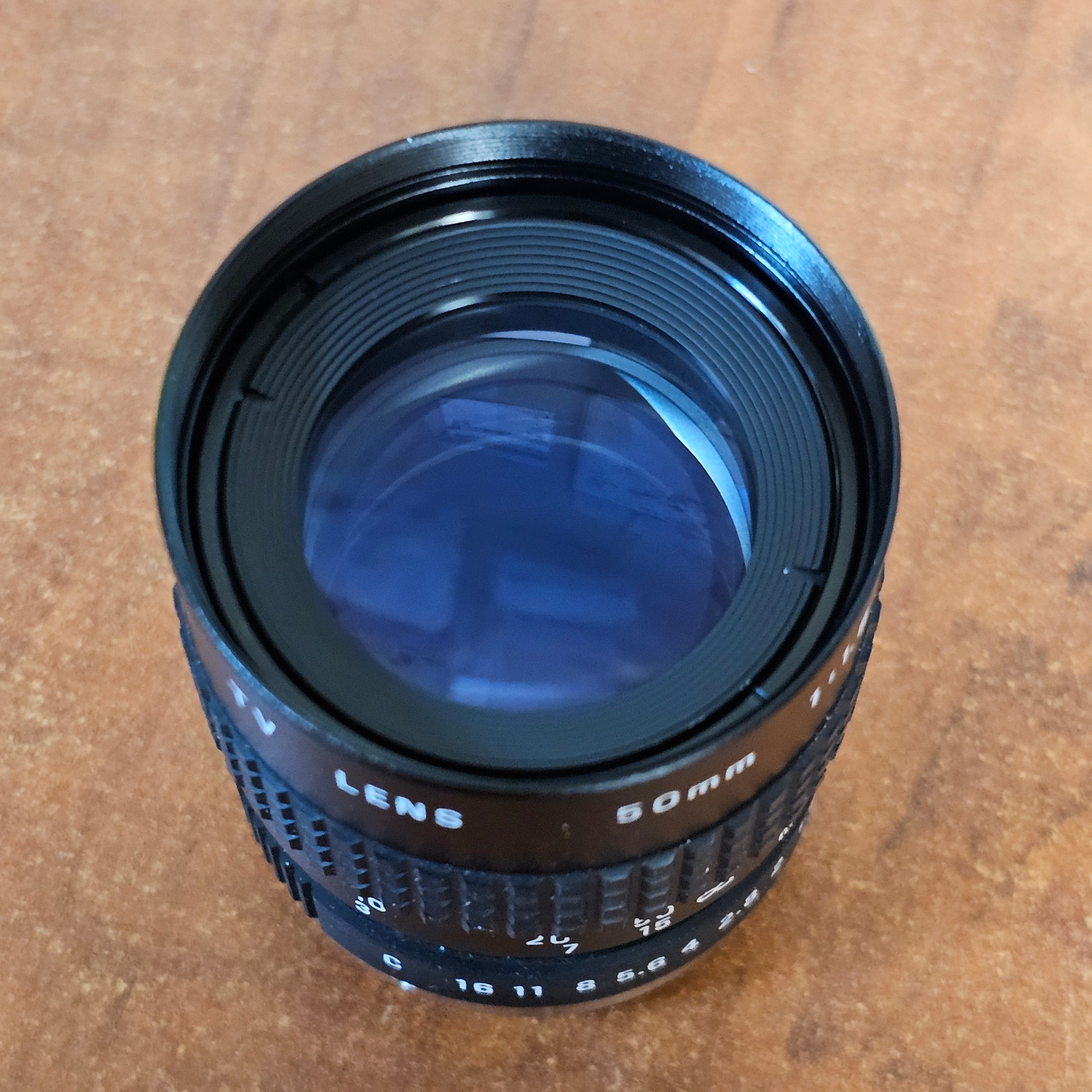 Pentax Cosmicar 50mm f1.8 TV C-Mount Lens S# N/A – Du-All Camera