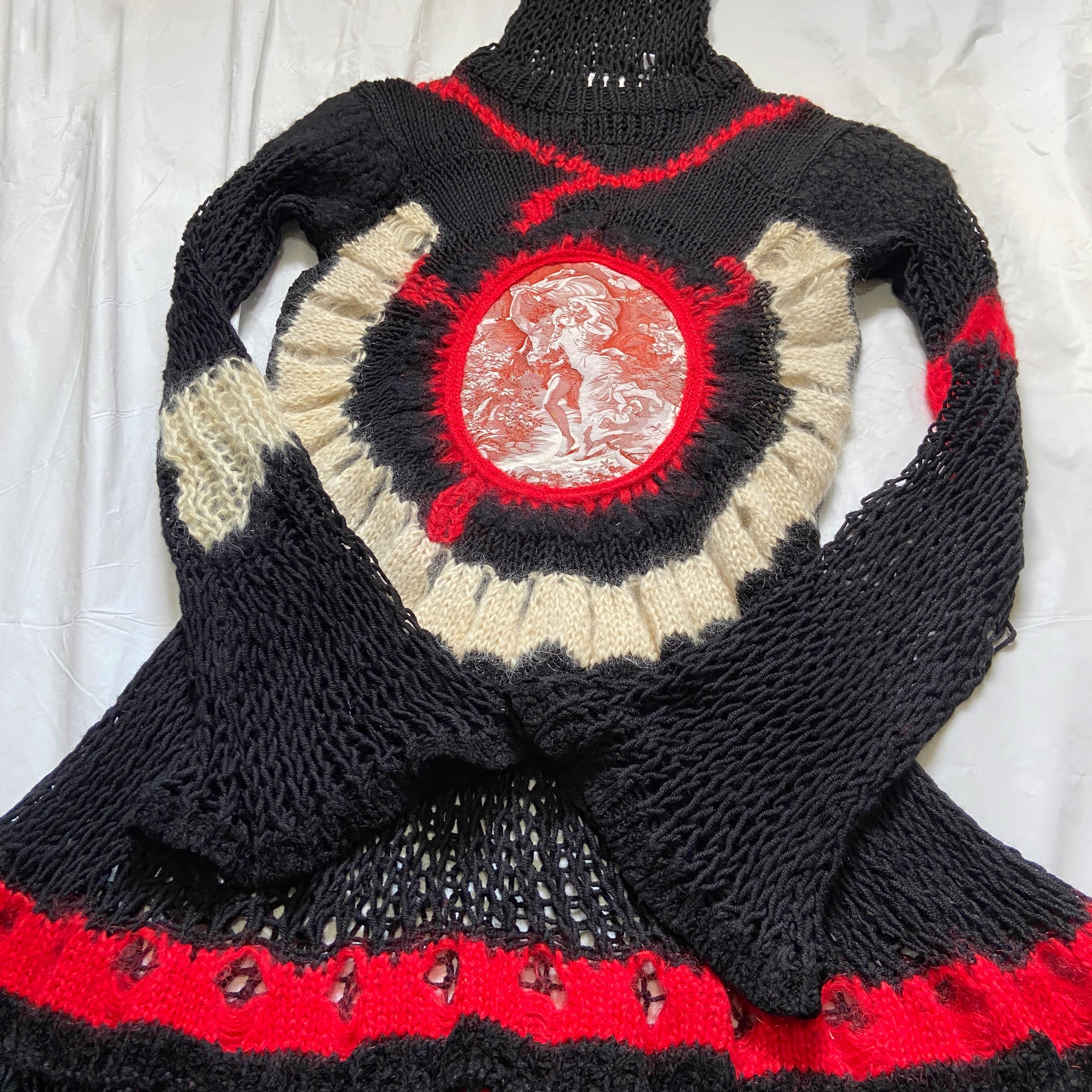 Jean Paul Gaultier Fall 2007 Mohair Spider Webbed Open Knit