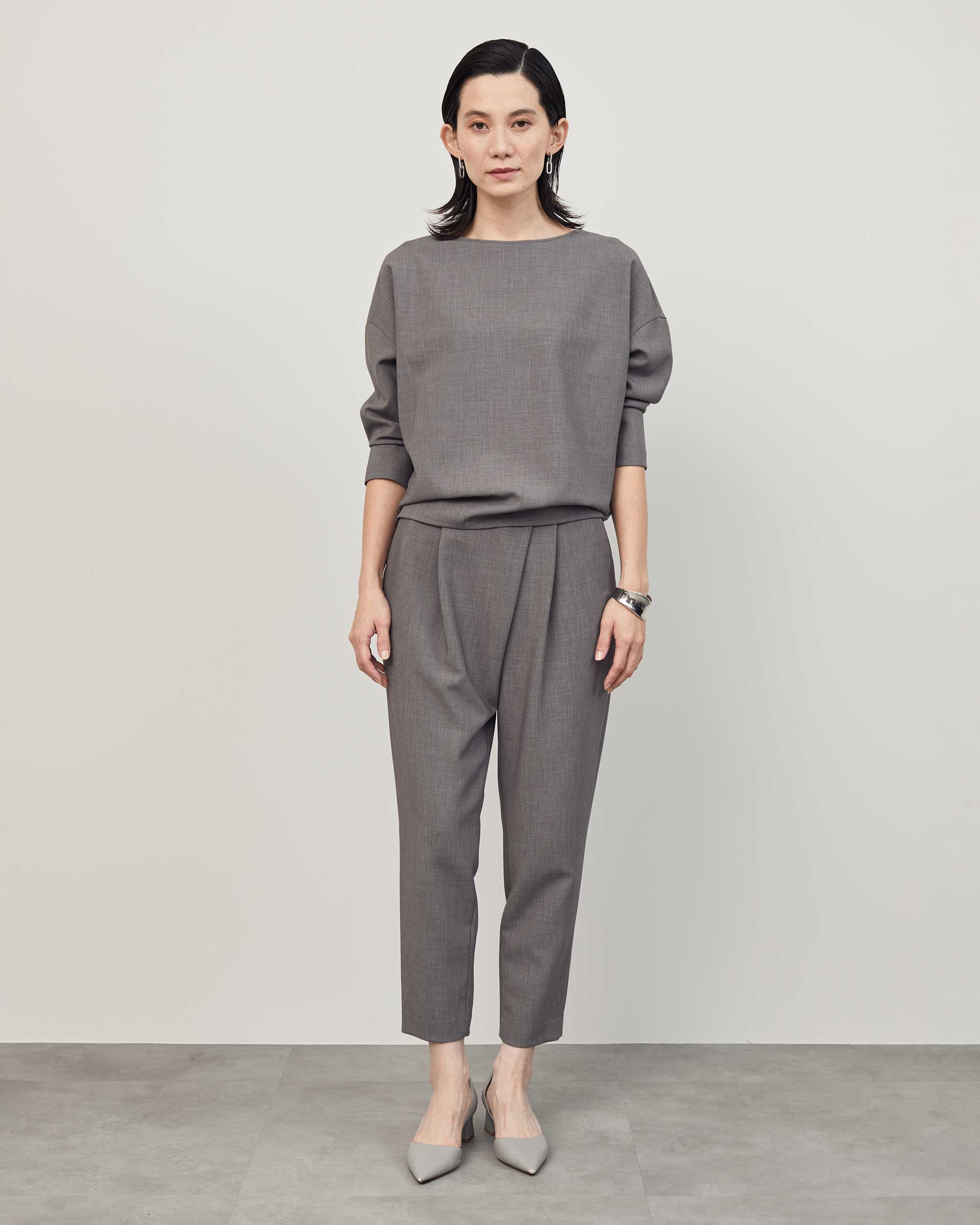 ウールライクタックパンツ - SOÉJU online store｜上質な大人の女性の