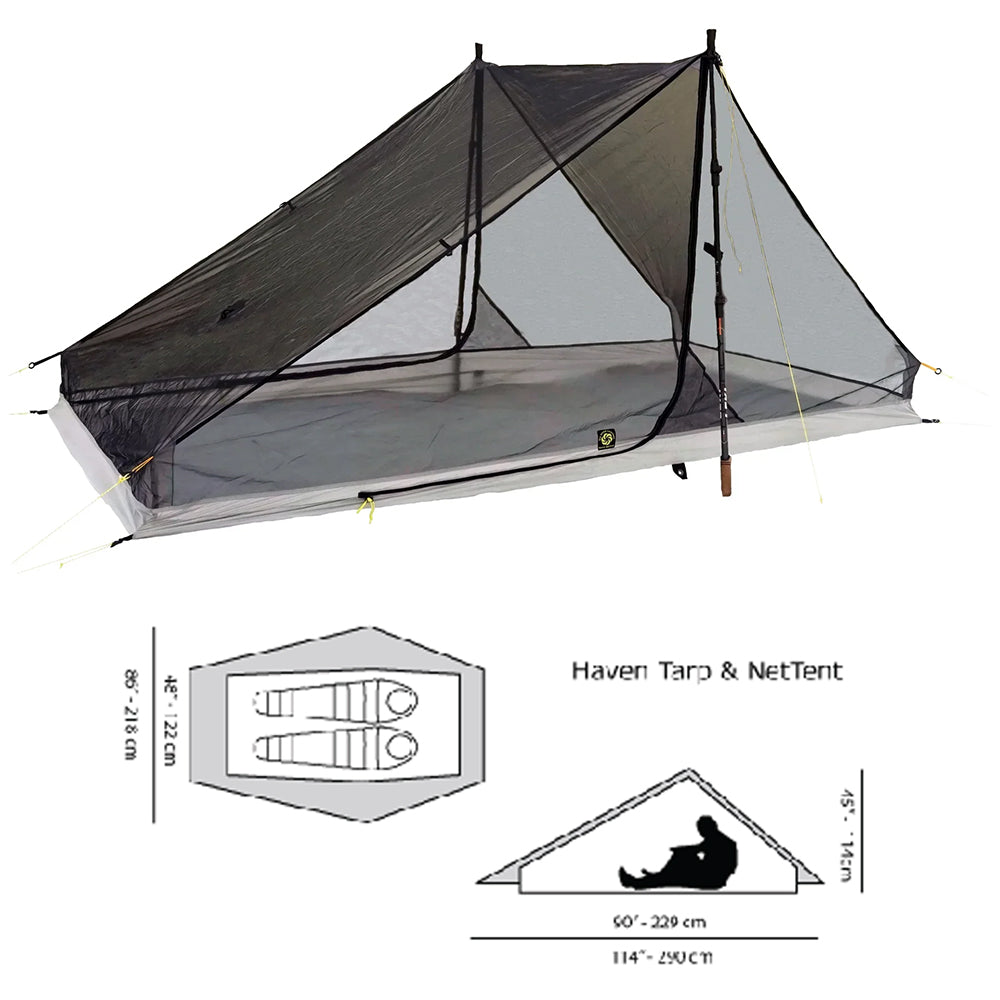 シックスムーンデザインズ ヘイブンタープセット 2人用 950g | 軽量で