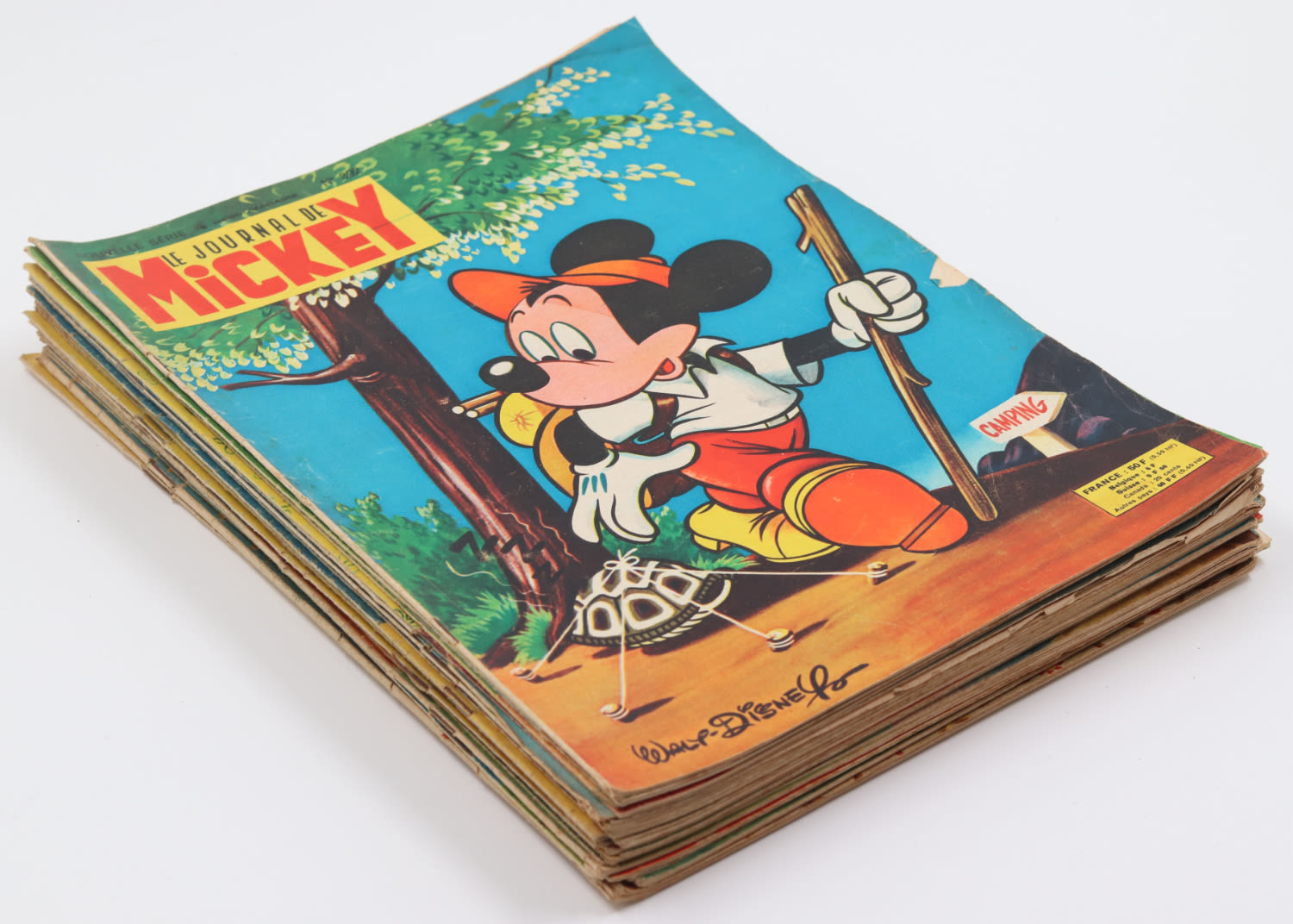 A large collection of Mickey Mouse comic sheets. France, 1959-1960