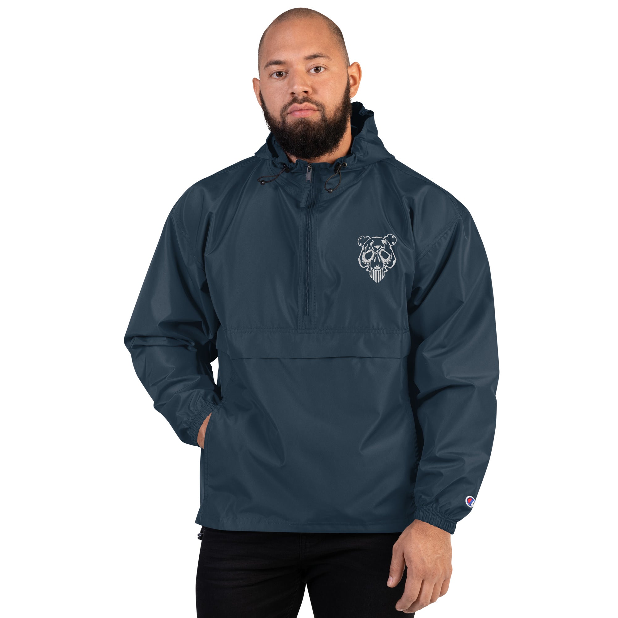 Embroidered Champion Packable Jacket – Dye Panda