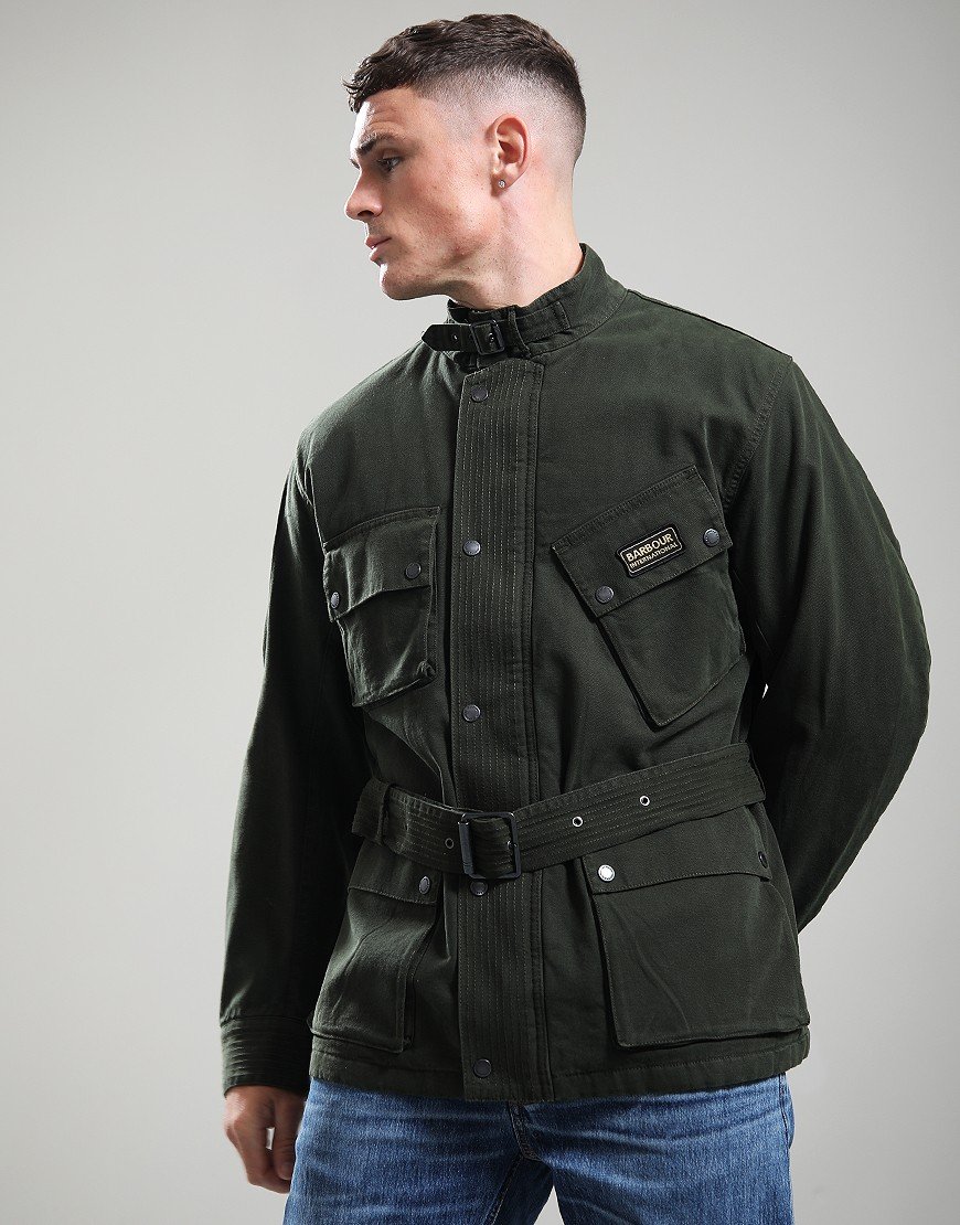 Barbour International Washed Casual A7 Jacket Sage - Terraces Menswear