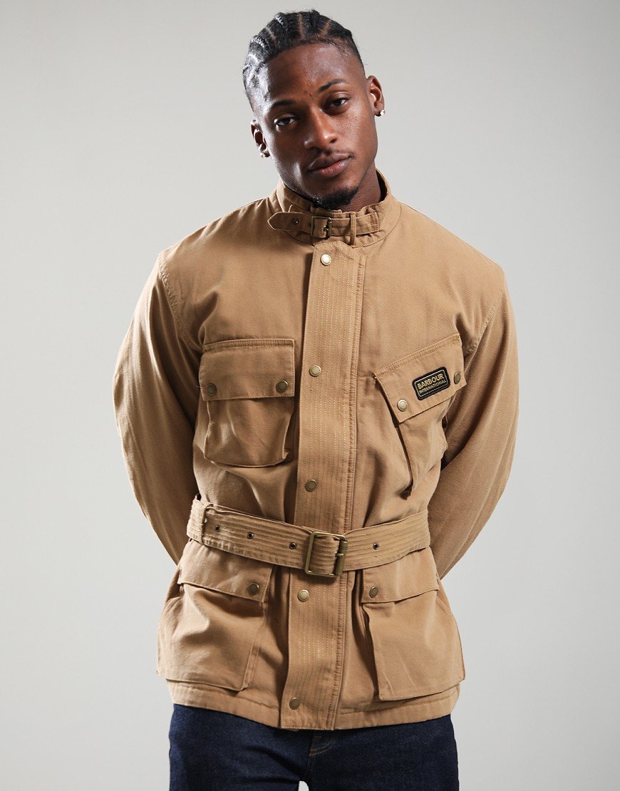 Barbour International Washed Casual A7 Jacket Sandstone - Terraces