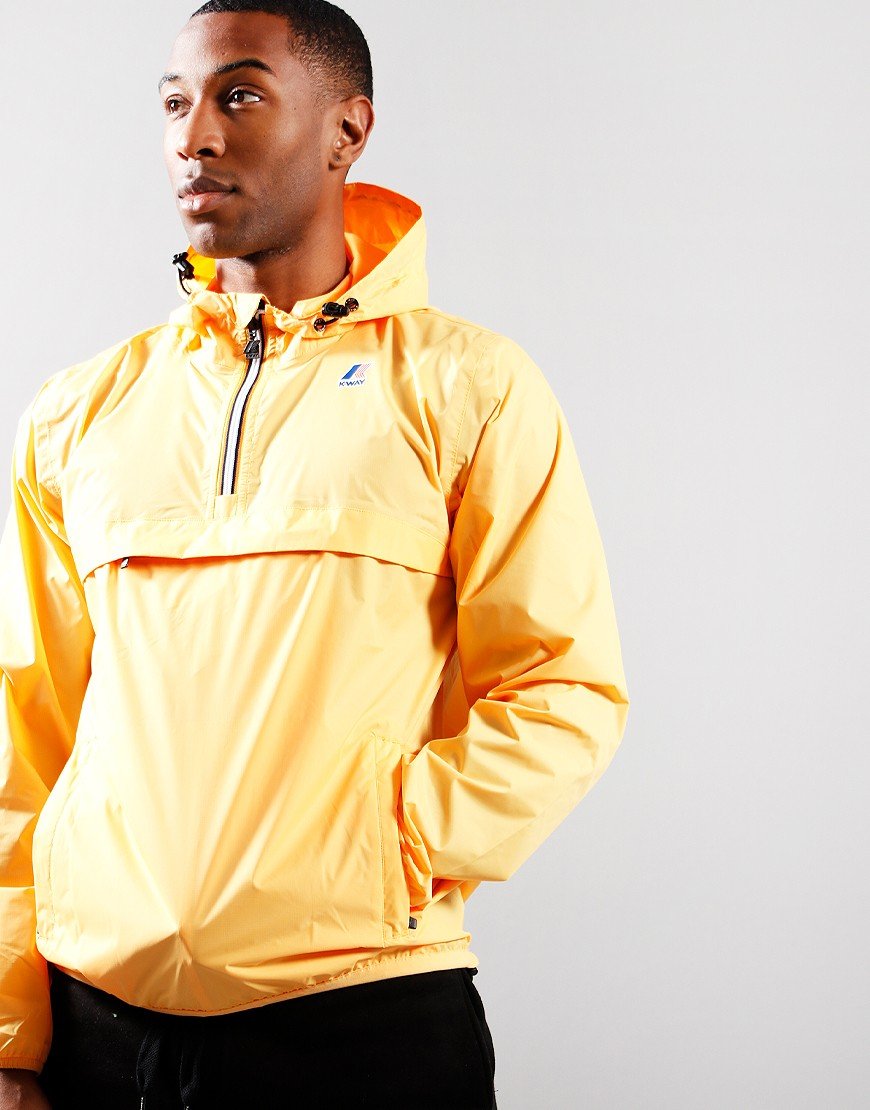 K-Way Leon 3.0 Overhead Jacket Orange Saffron - Terraces Menswear