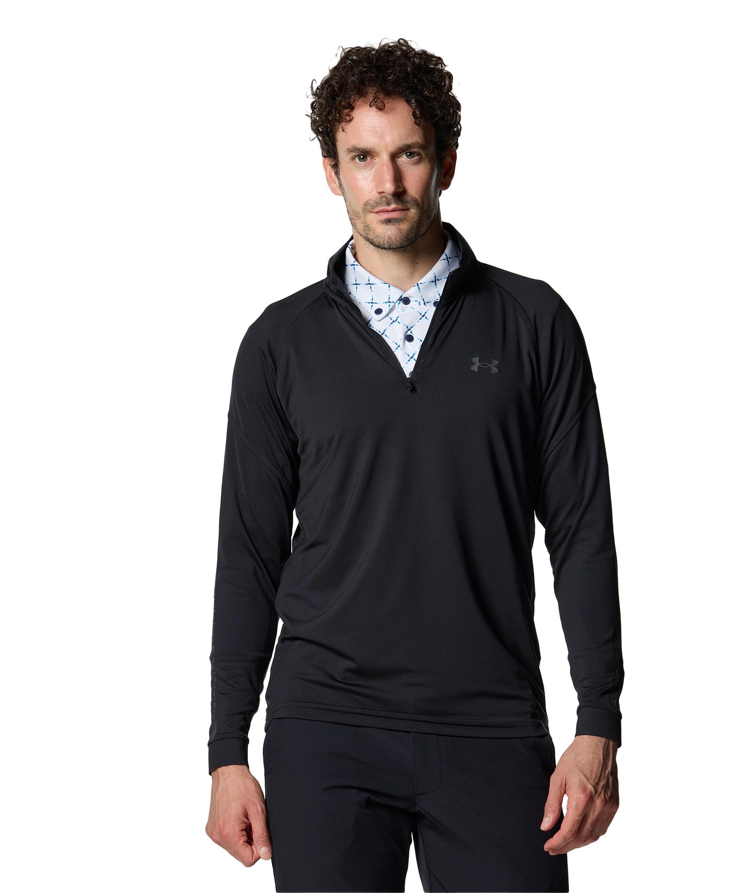 アンダーアーマー公式】 UAプレーオフ テキスト 1/4ジップ シャツ